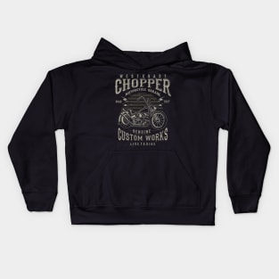 West Coast Chopper Motorcycle Garage Genuine Custom Works Live To Ride Kids Hoodie